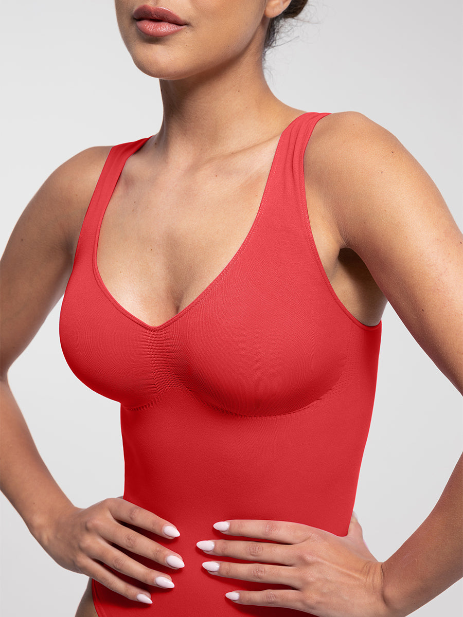 Figuurcorrigerende Tanktop Bodysuit: Naadloze Stretch Comfort voor een Slank Silhouet