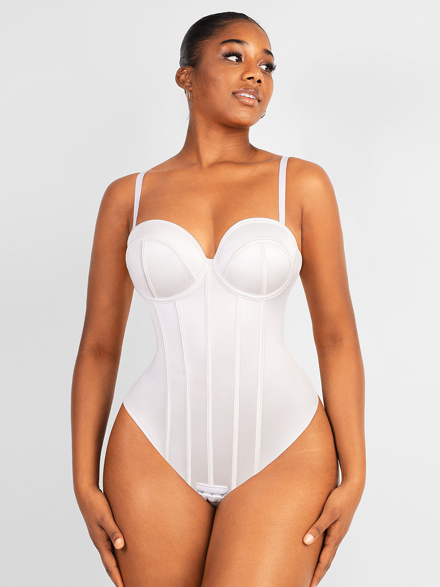 GALVIER Shapewear Buikcontrole Korset String Bodysuit: Naadloos Vormgevend Comfort