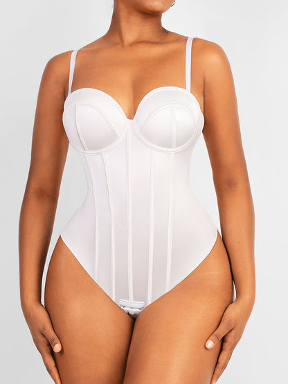 GALVIER Shapewear Buikcontrole Korset String Bodysuit: Naadloos Vormgevend Comfort