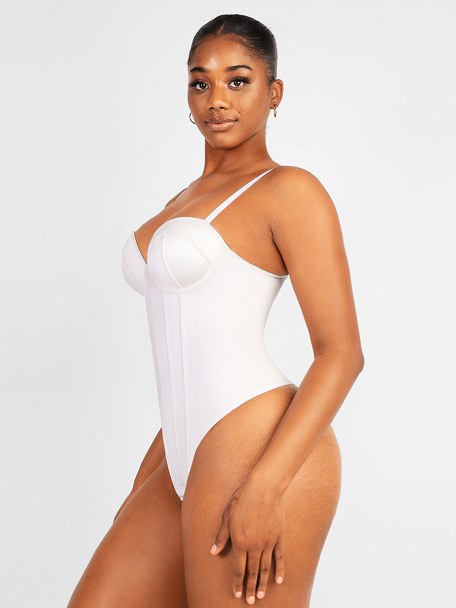 GALVIER Shapewear Buikcontrole Korset String Bodysuit: Naadloos Vormgevend Comfort