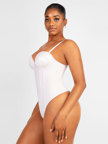 GALVIER Shapewear Buikcontrole Korset String Bodysuit: Naadloos Vormgevend Comfort