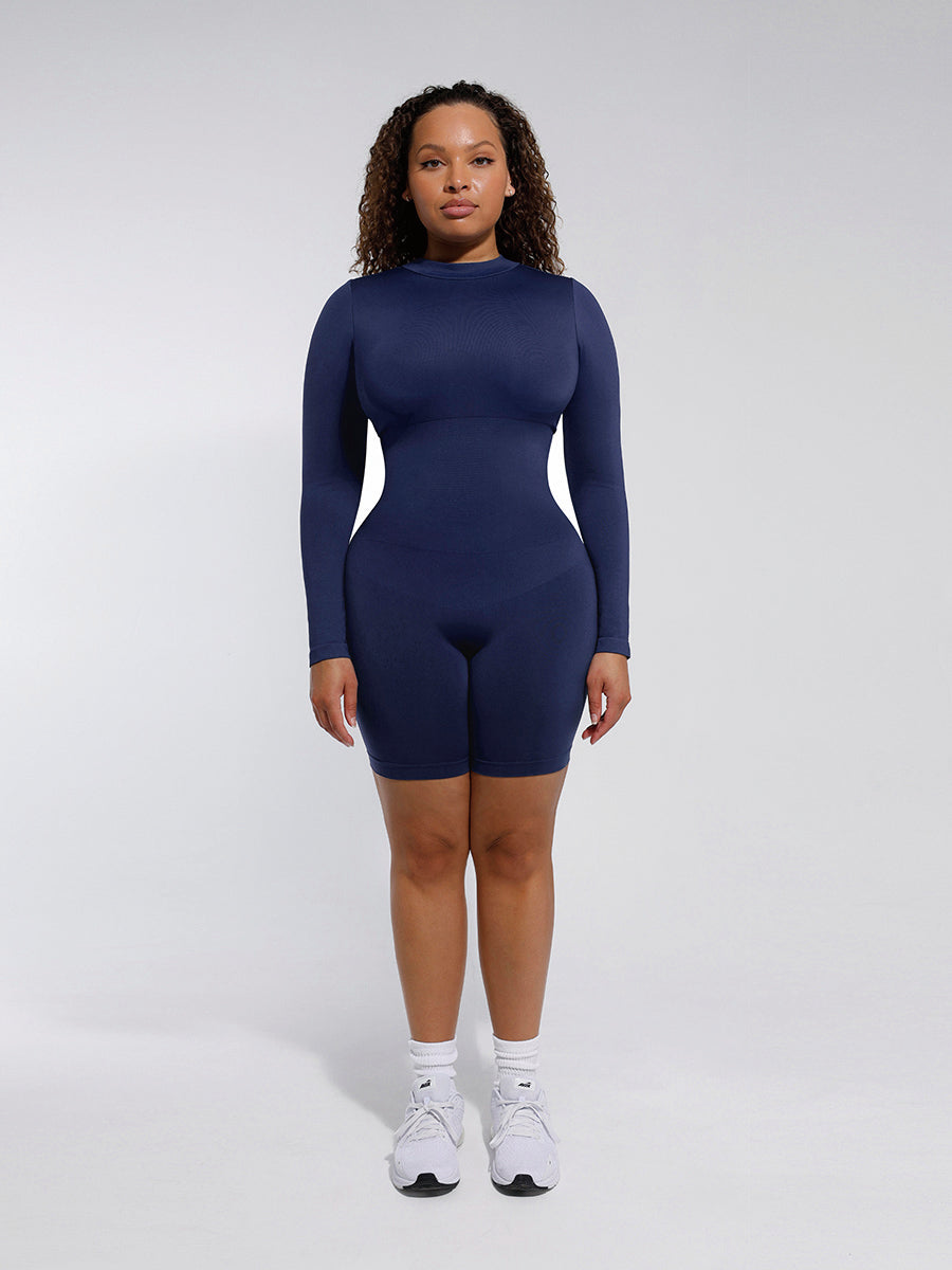 GALVIER. Comfortabele Lange Mouw Shapewear Jumpsuit | Gestroomlijnd & Elegant Figuur