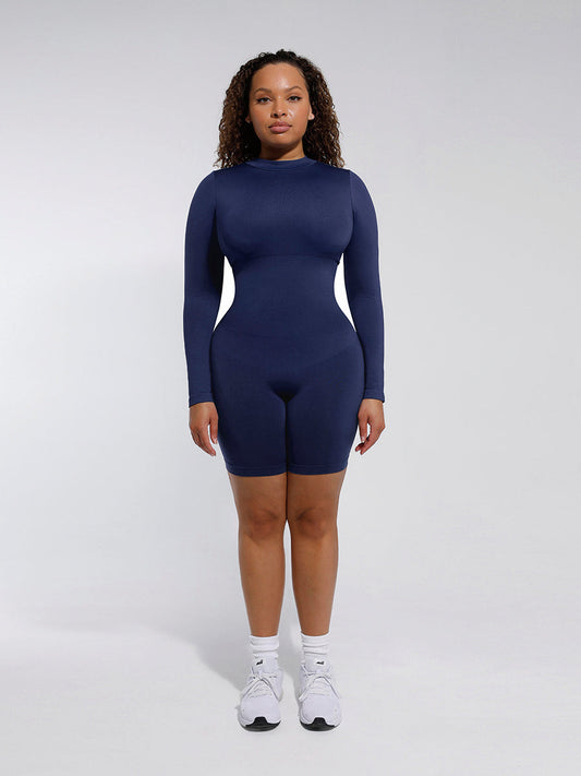 GALVIER. Comfortabele Lange Mouw Shapewear Jumpsuit | Gestroomlijnd & Elegant Figuur