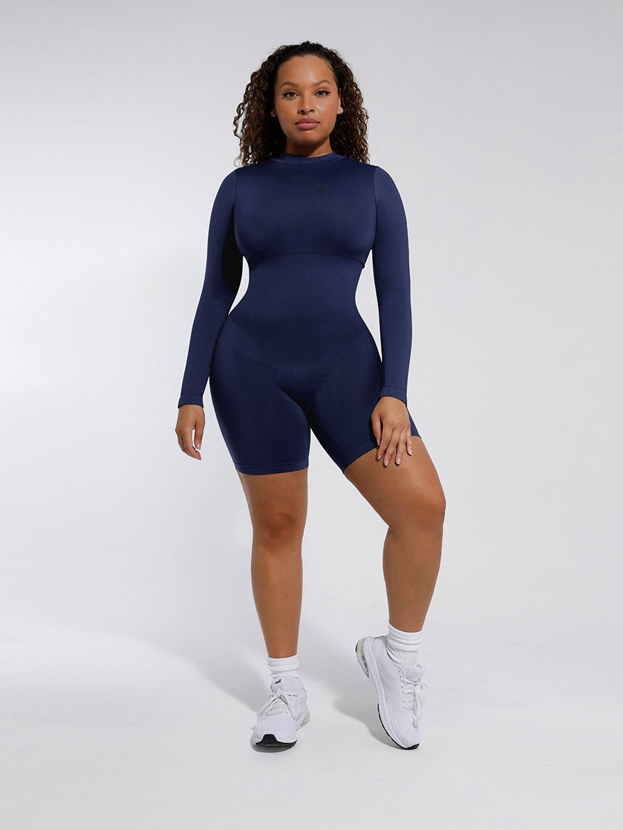 GALVIER. Comfortabele Lange Mouw Shapewear Jumpsuit | Gestroomlijnd & Elegant Figuur