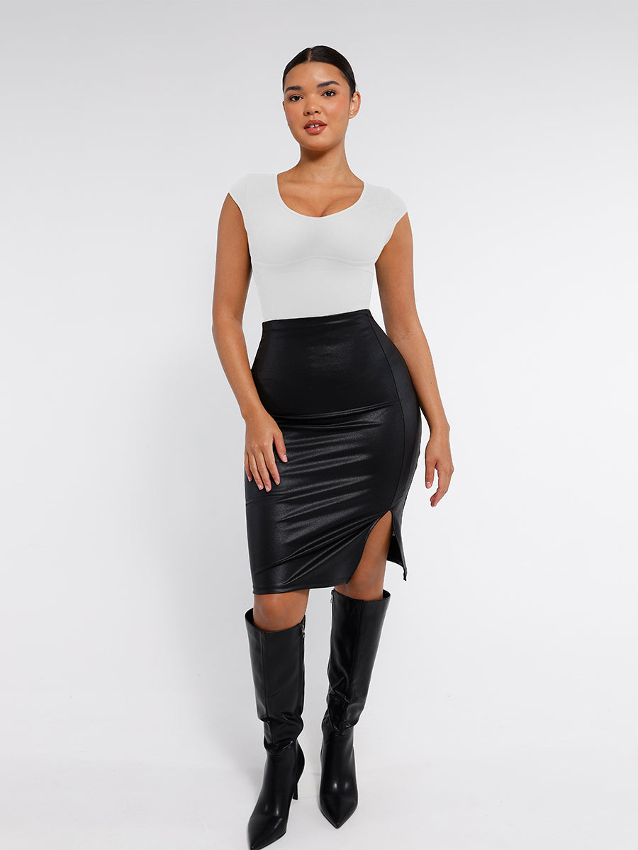 Naadloze Diepe V-hals Corrigerende Bodysuit voor een Vloeiend, Slank Silhouet