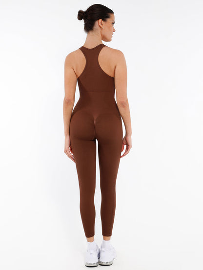 Naadloze Corrigerende Jumpsuit met Rits – Ultiem Comfort & Stijlvolle Figuurvorming