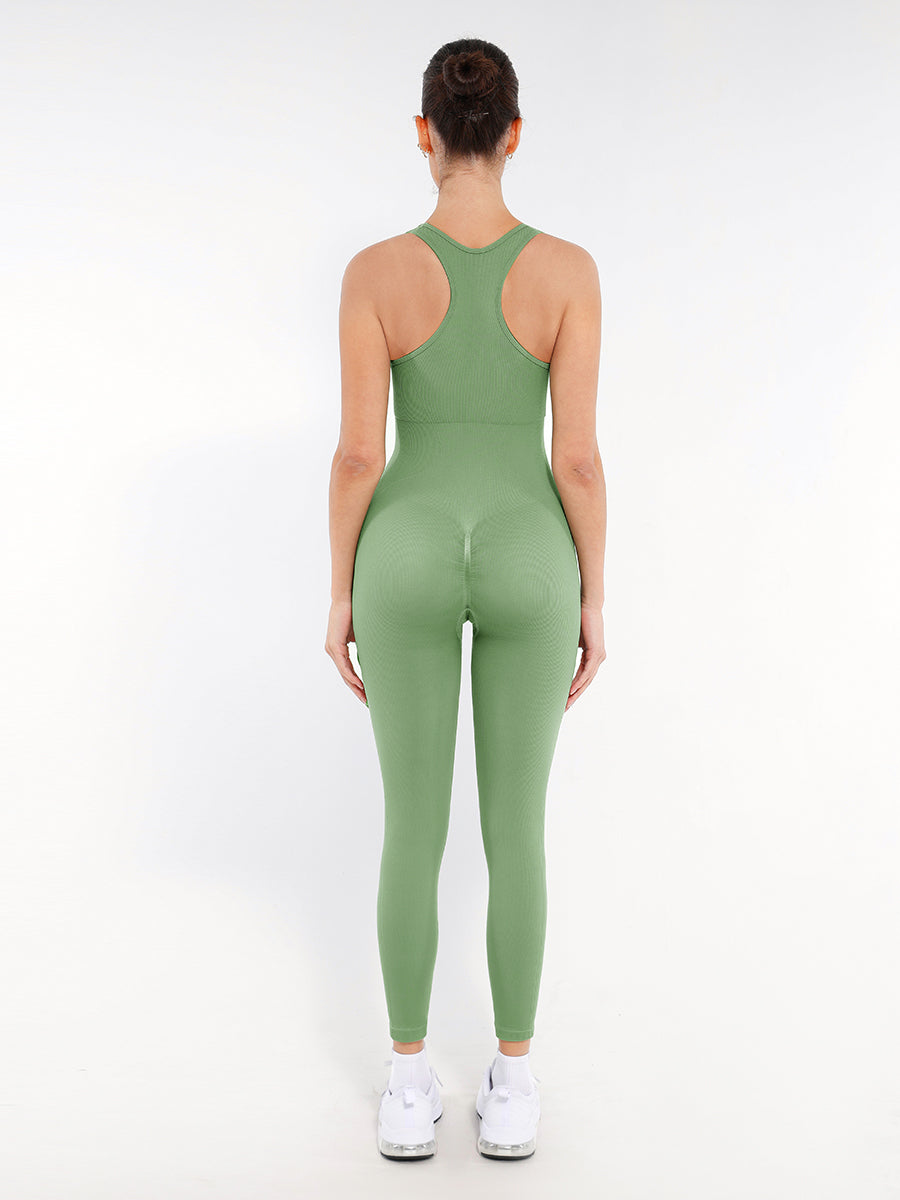 Naadloze Corrigerende Jumpsuit met Rits – Ultiem Comfort & Stijlvolle Figuurvorming