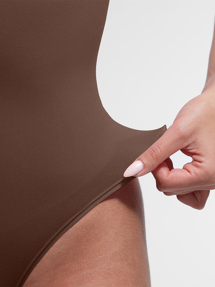 Naadloze Vormgevende T-Shirt Bodysuit: Comfortabele Pasvorm, Liftend Effect