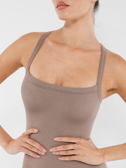 Naadloos Figuurvormend Dames Jumpsuit - Comfortabele Buikcontrole, Stijlvolle Stretch