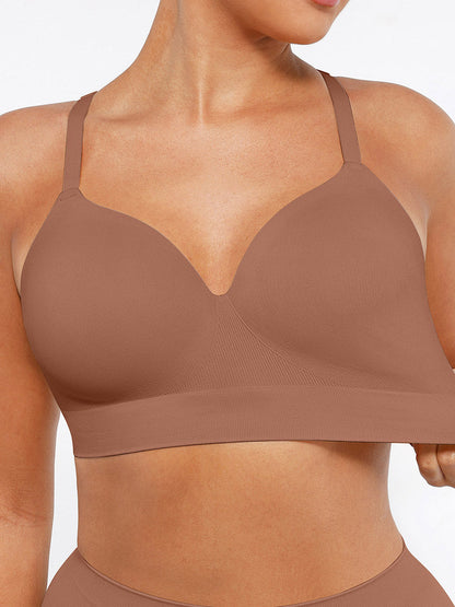 Alledaagse Draadloze Push-Up Comfort Beha: Naadloze Ondersteuning voor Perfecte Pasvorm