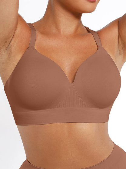 Alledaagse Draadloze Push-Up Comfort Beha: Naadloze Ondersteuning voor Perfecte Pasvorm