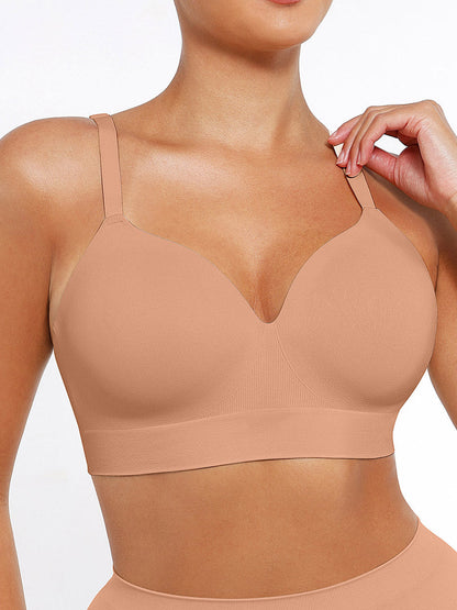 Alledaagse Draadloze Push-Up Comfort Beha: Naadloze Ondersteuning voor Perfecte Pasvorm