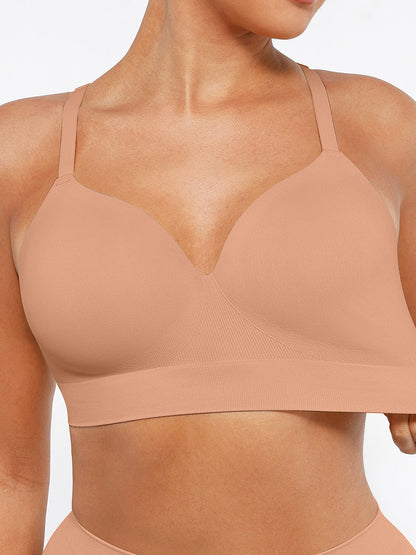 Alledaagse Draadloze Push-Up Comfort Beha: Naadloze Ondersteuning voor Perfecte Pasvorm