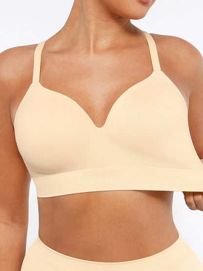 Alledaagse Draadloze Push-Up Comfort Beha: Naadloze Ondersteuning voor Perfecte Pasvorm