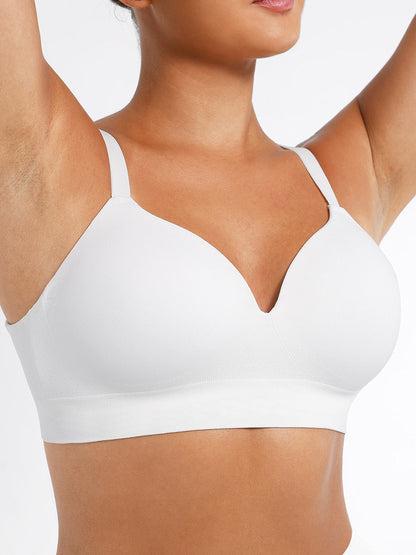 Alledaagse Draadloze Push-Up Comfort Beha: Naadloze Ondersteuning voor Perfecte Pasvorm