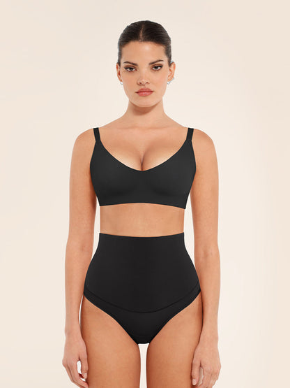 Comfortabele Gladde Plunge Beha: Verstelbare Bandjes, Draadloos voor Optimale Ondersteuning