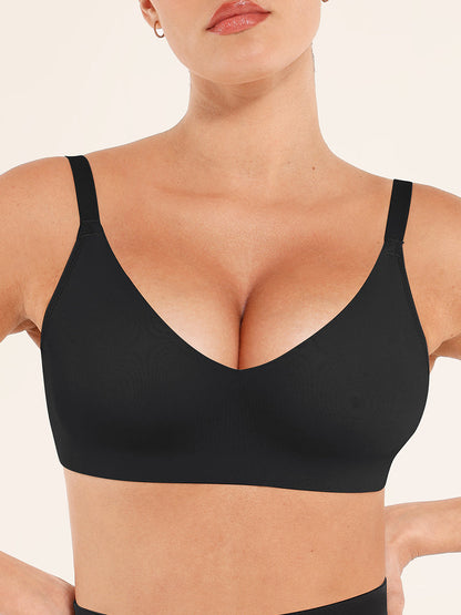 Comfortabele Gladde Plunge Beha: Verstelbare Bandjes, Draadloos voor Optimale Ondersteuning