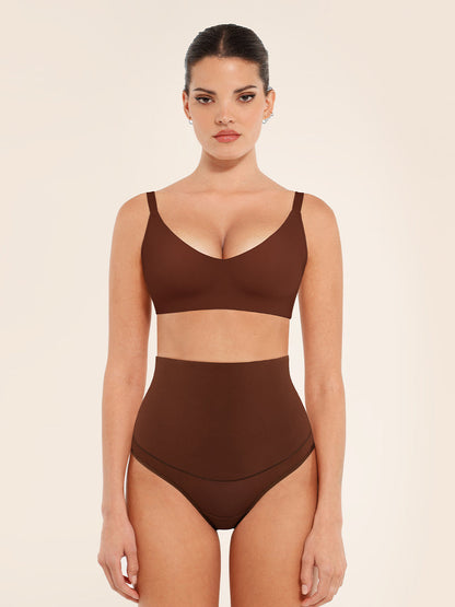 Comfortabele Gladde Plunge Beha: Verstelbare Bandjes, Draadloos voor Optimale Ondersteuning