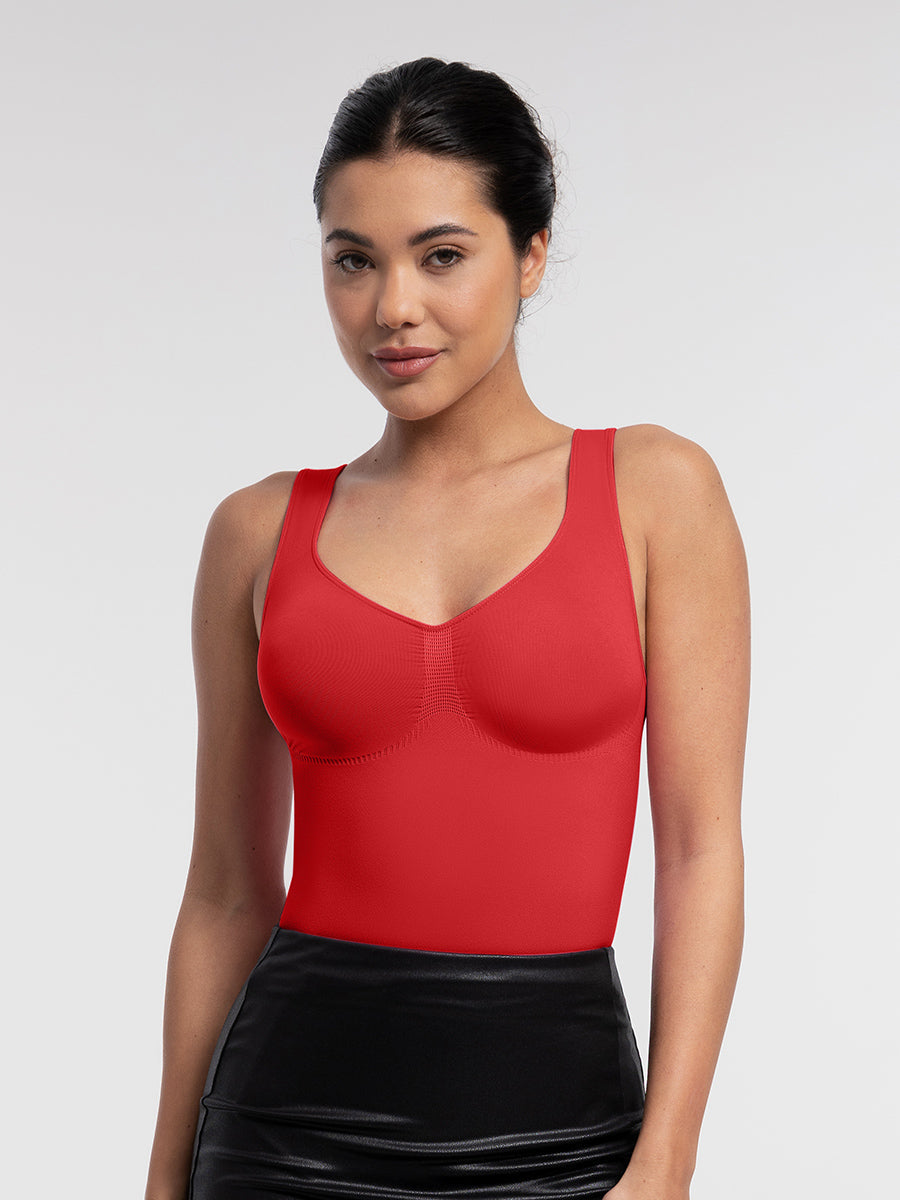 Figuurcorrigerende Tanktop Bodysuit: Naadloze Stretch Comfort voor een Slank Silhouet