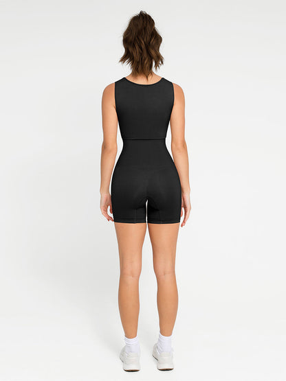 Naadloze Shapewear Romper met Vierkante Hals - Comfortabel en Flatterend Jumpsuit